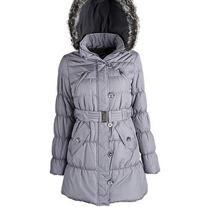 Junior Down Alternative Fleece Lined Long Puffer